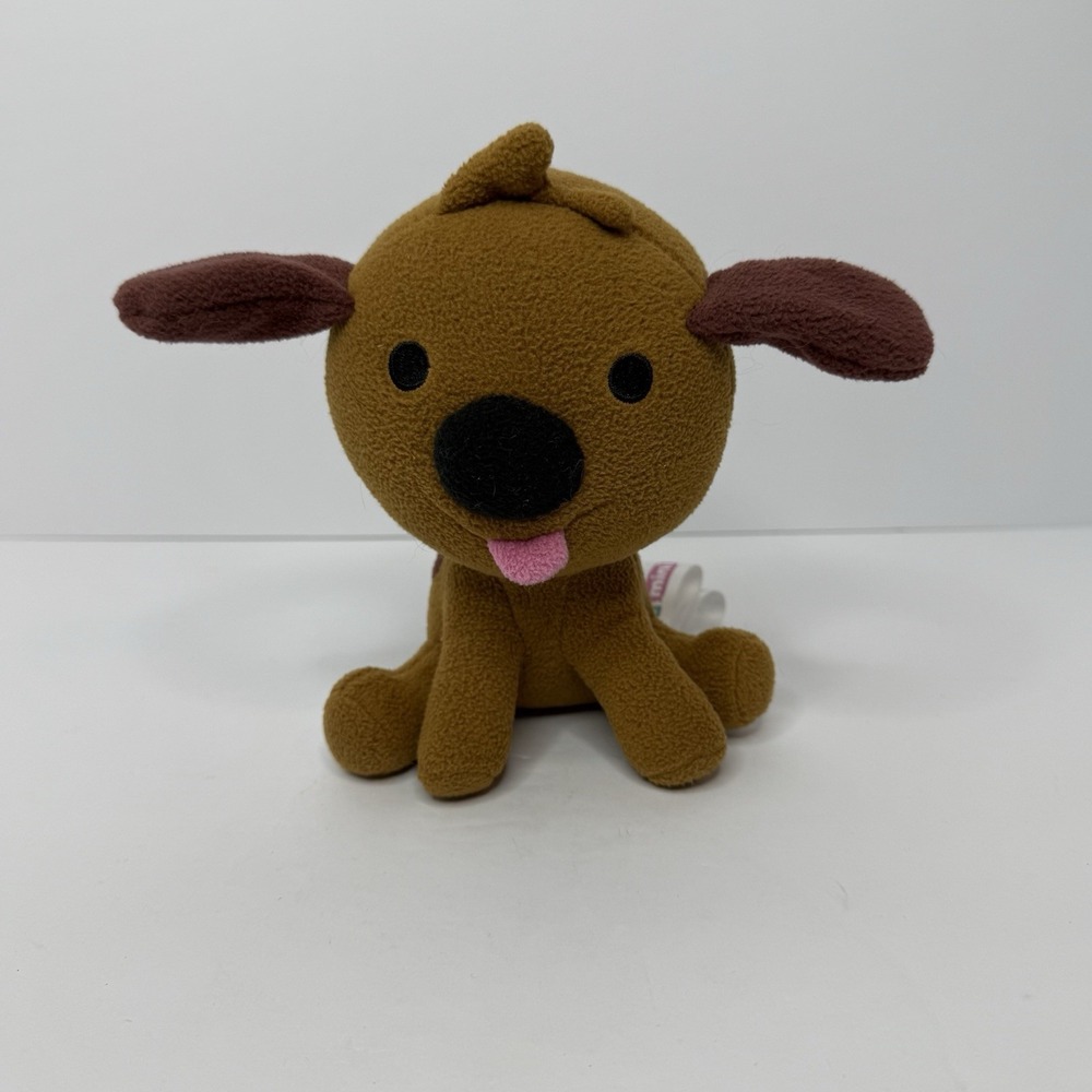 Sago Mini Harvey The Dog 6.5" Plush Stuffed Animal Toy Brown Sitting Puppy